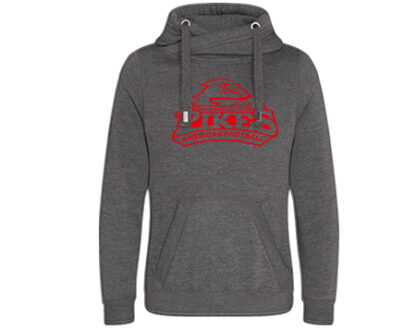 CROSS NECK HOODIE STAHLS – Bild 2
